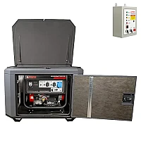 Генератор A-iPower A8000EAX в тихом зимнем кожухе 1200 RAL 7024 + блок автозапуска A-iPower 230 В, 50 А